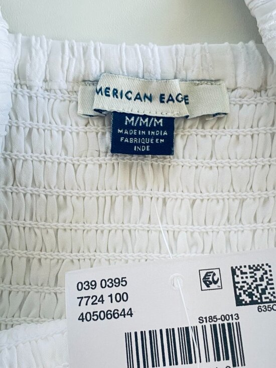 American Eagle NWT Flutter Sleeve Smocked Dress SZ M - Picture 9 of 14